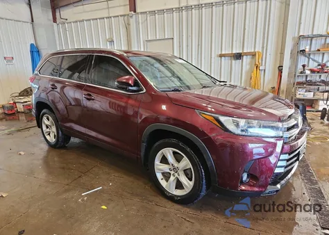 2019 Toyota Highlander Limited Platinum from USA, damaged, VIN 5TDDZRFHXKS970687